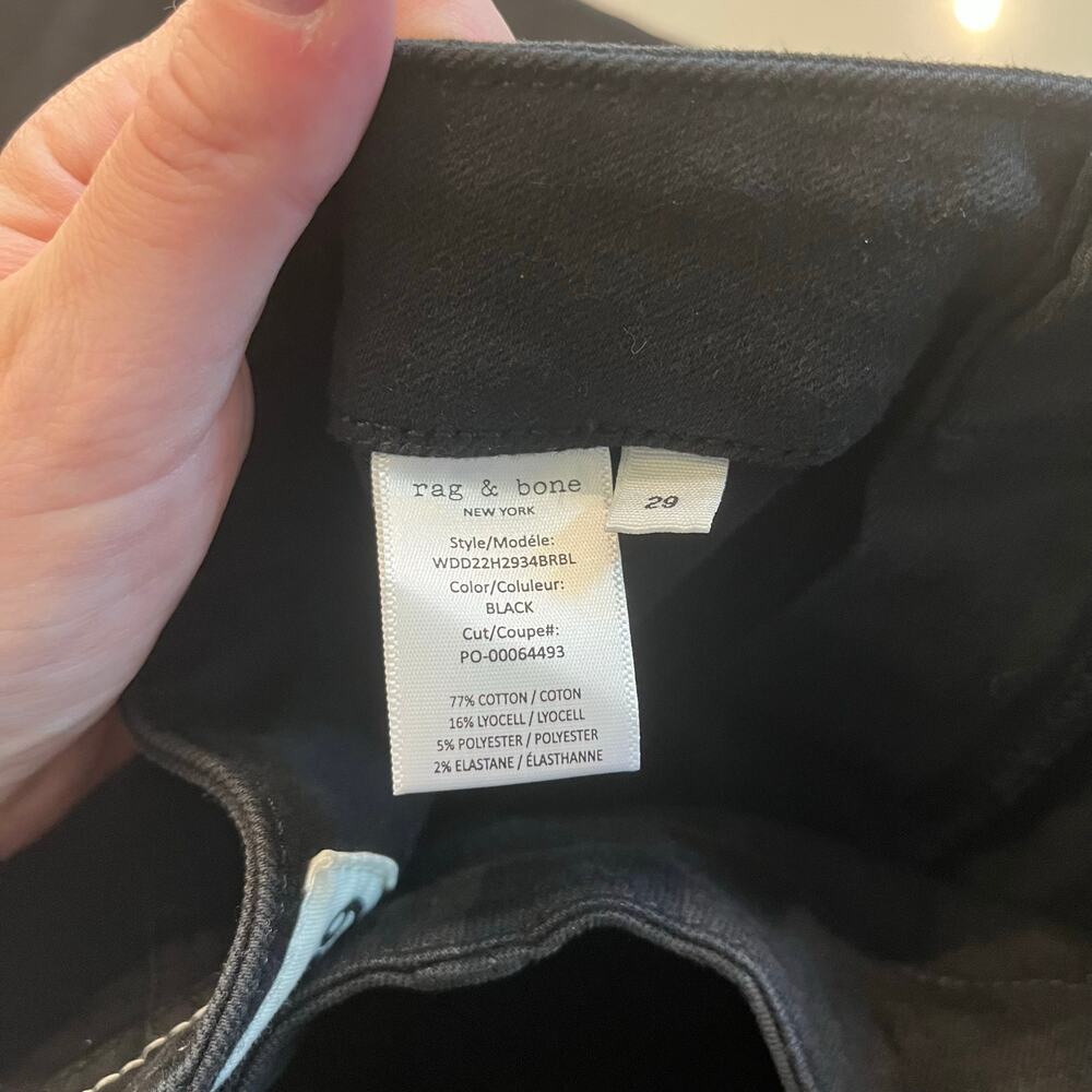 Rag & Bone Peyton Engineered Boot Cut Black Jeans… - image 8